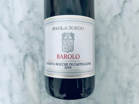 Paola Sordo Barolo Rocche di Castiglione DOCG 2004