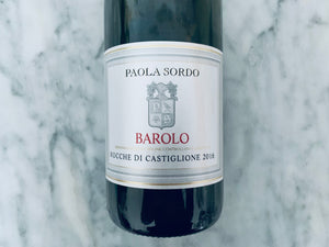 Paola Sordo Barolo Rocche di Castiglione DOCG 20