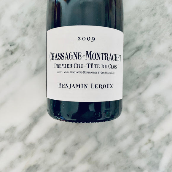 Benjamin Leroux Chassagne Montrachet 1er Cru Tete du Clos 2009