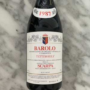 Scarpa Barolo Tettimorra DOCG 1987