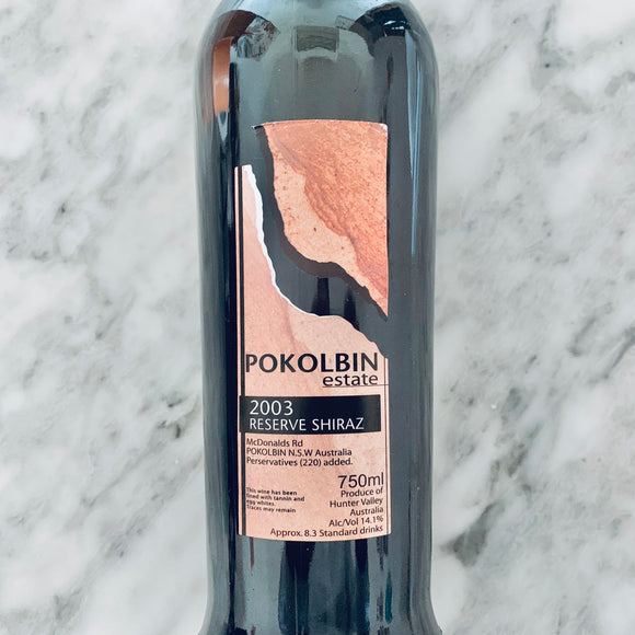 Polkobin Estate Hunter Valley Reserve Shiraz 2003