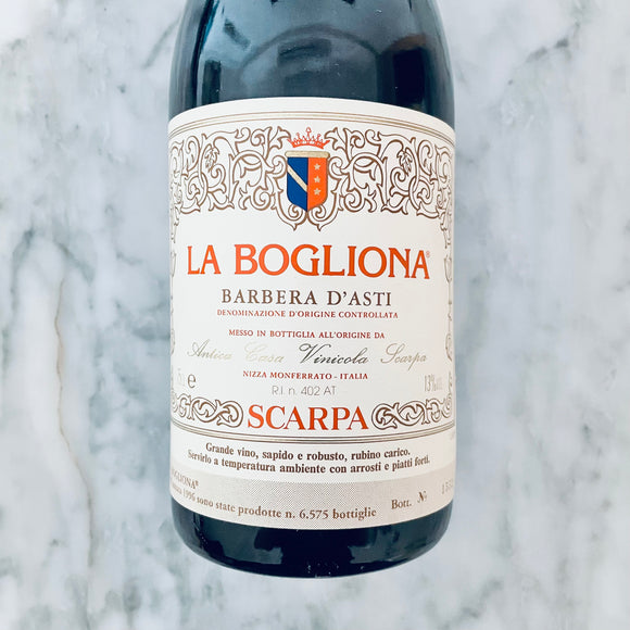 1996 Scarpa, La Bogliona, Barbera d'Asti DOC, Piedmont